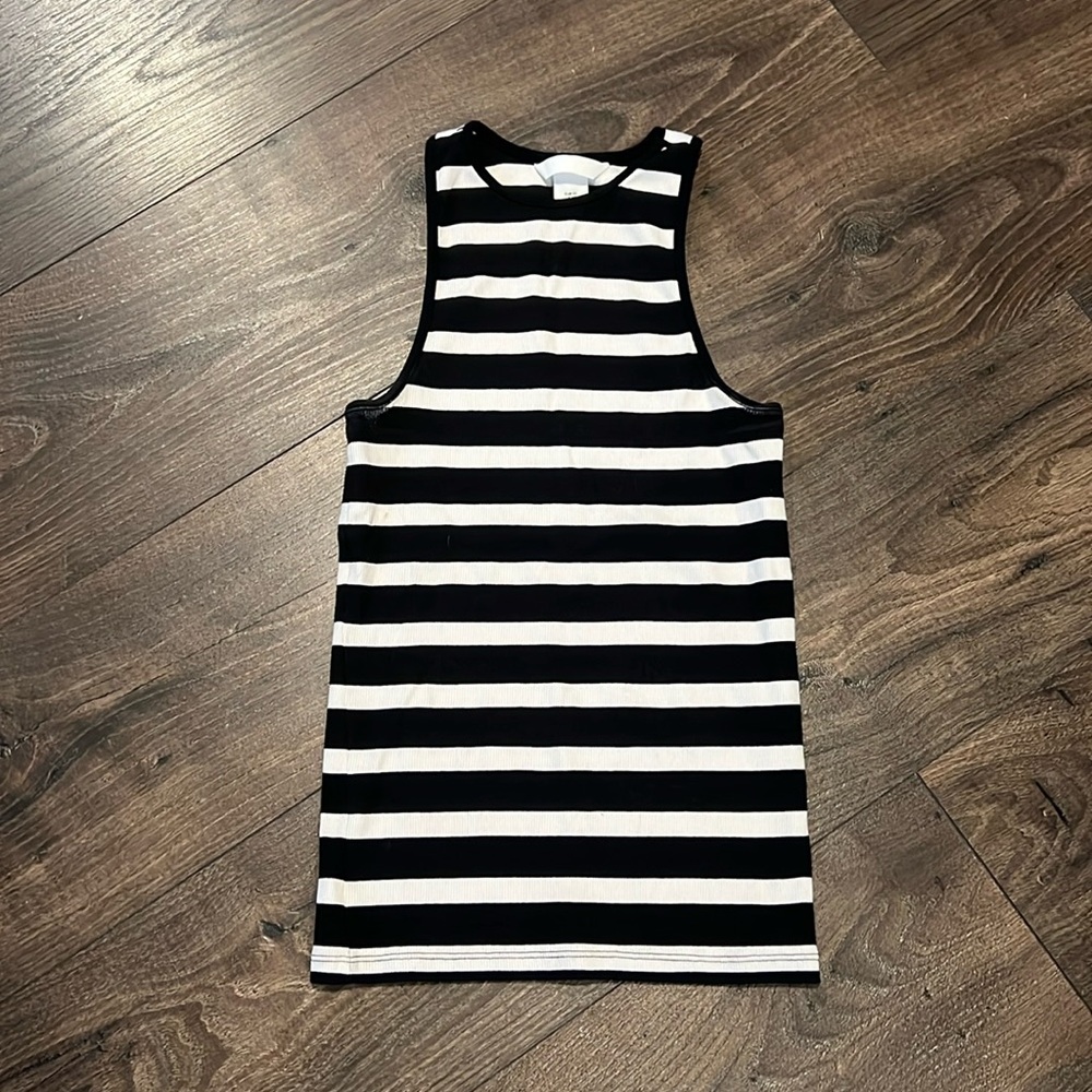 H&M RACERBACK STRIPED TANK